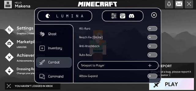 Lumina Client MCPE 1.26.13.1